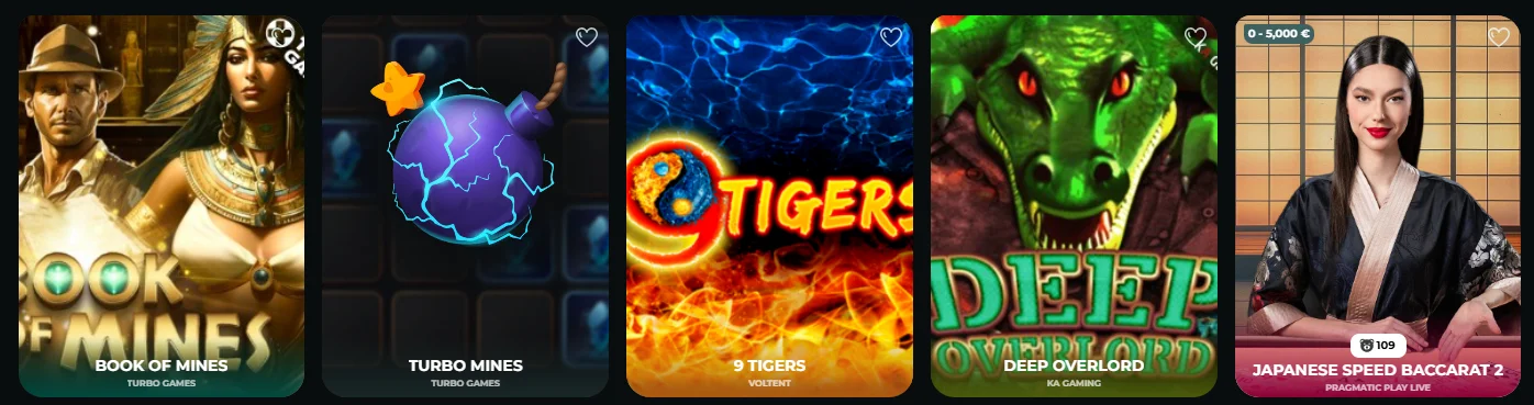 Honeybetz Tischspiele